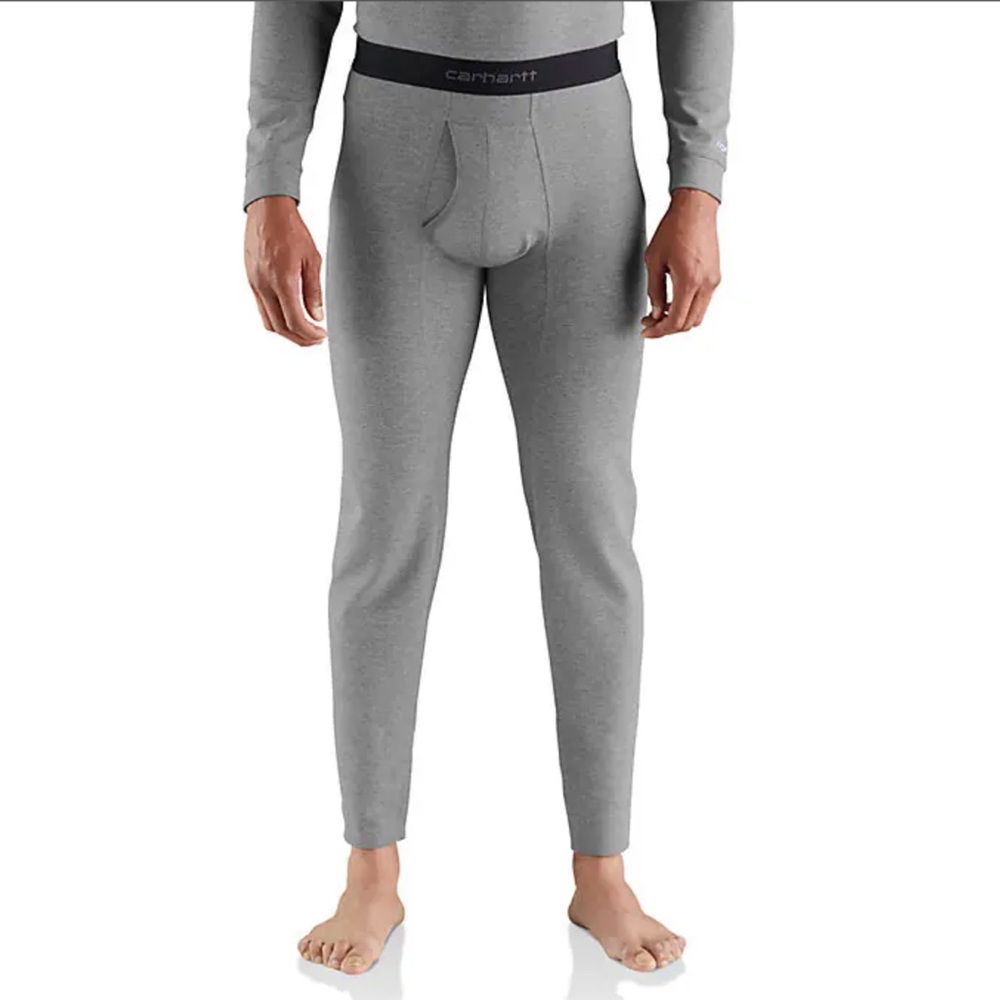 Carhartt Men's Thermal Base Layer Pants Multiple Sizes Gray
